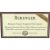 Flat front label of wine