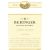 Flat front label of wine