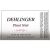 Flat front label of wine