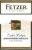 Flat front label of wine