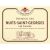 Flat front label of wine