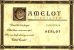 Flat front label of wine