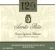 Flat front label of wine