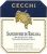 Flat front label of wine