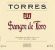 Flat front label of wine