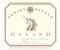 Flat front label of wine