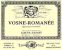 Flat front label of wine