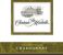 Flat front label of wine