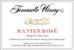 Flat front label of wine