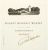 Flat front label of wine