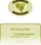 Flat front label of wine