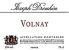 Flat front label of wine