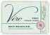 Flat front label of wine