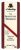 Flat front label of wine