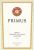 Flat front label of wine