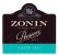 Flat front label of wine