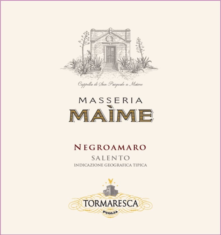 Tormaresca Negroamaro Salento Masseria Maime 2023 (75cl)