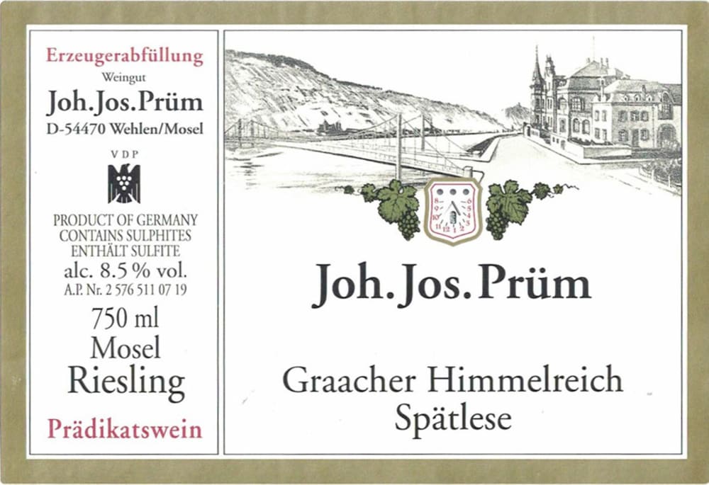Joh. Jos. Prüm Graacher Himmelreich Riesling Spatlese 2024