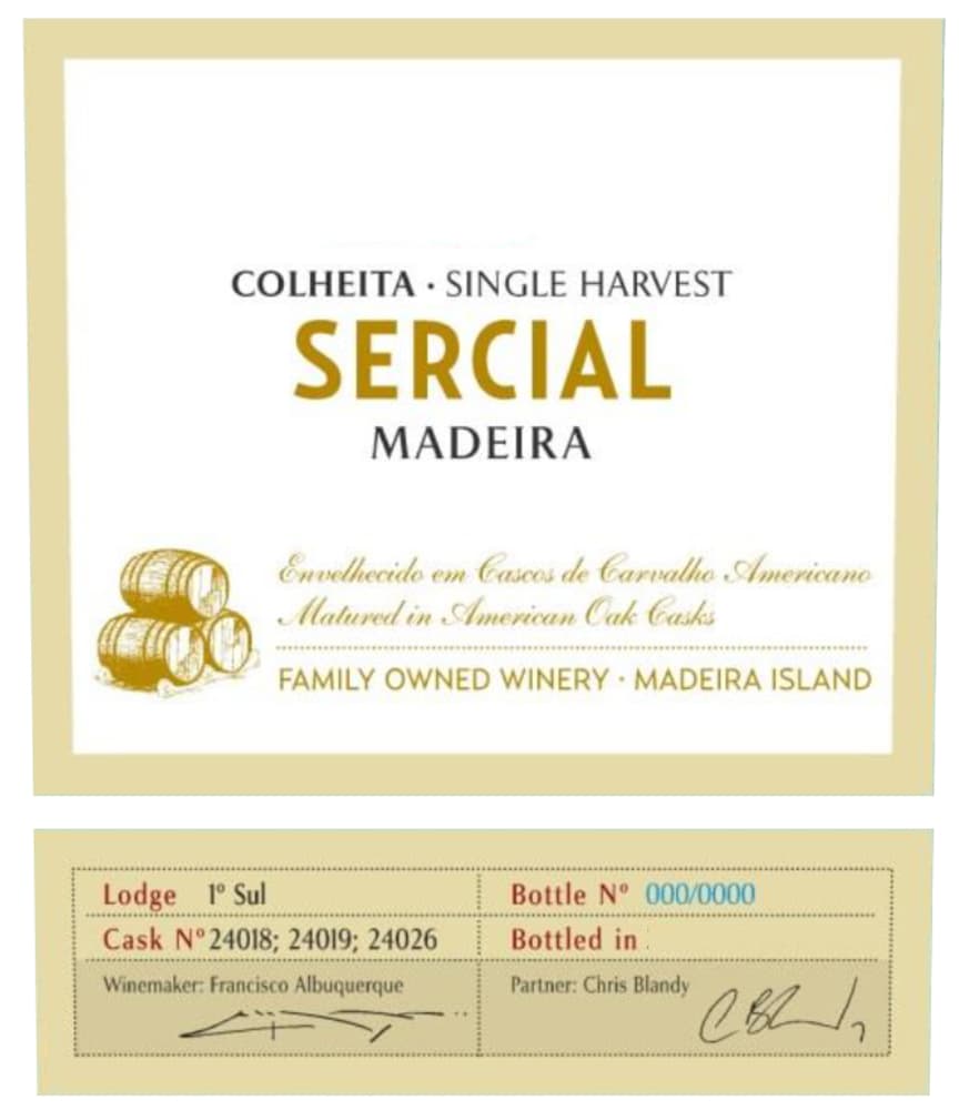 Blandy's Colheita Sercial Single Harvest Madeira 2010 (75cl)