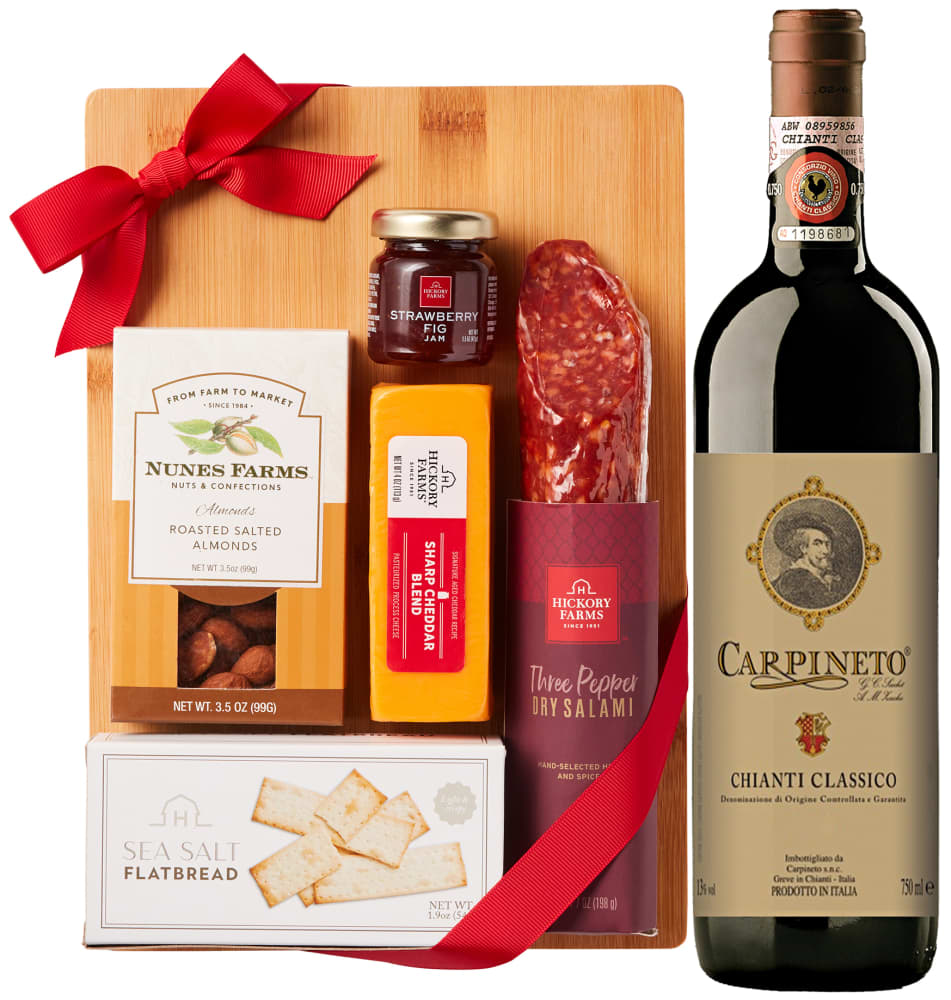 Chianti & Hickory Farms Charcuterie Board Gift Set