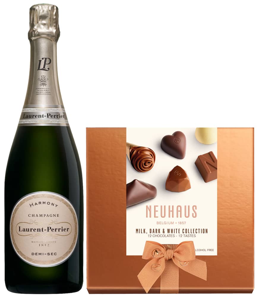 Laurent-Perrier Harmony Demi-Sec & Neuhaus Chocolates Gift Set