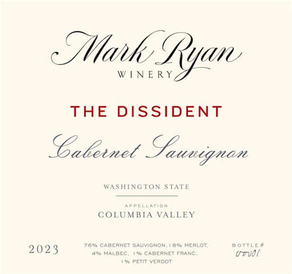 Mark Ryan The Dissident Cabernet Sauvignon 2023