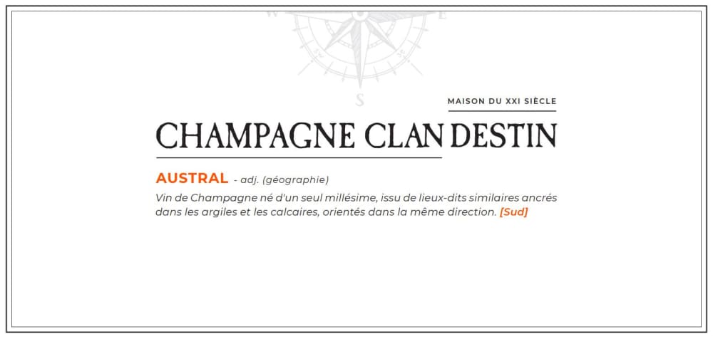 Champagne Clandestin Austral Brut Nature 2022
