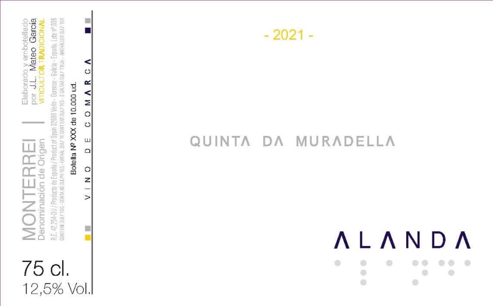 Quinta da Muradella Alanda Blanco 2021
