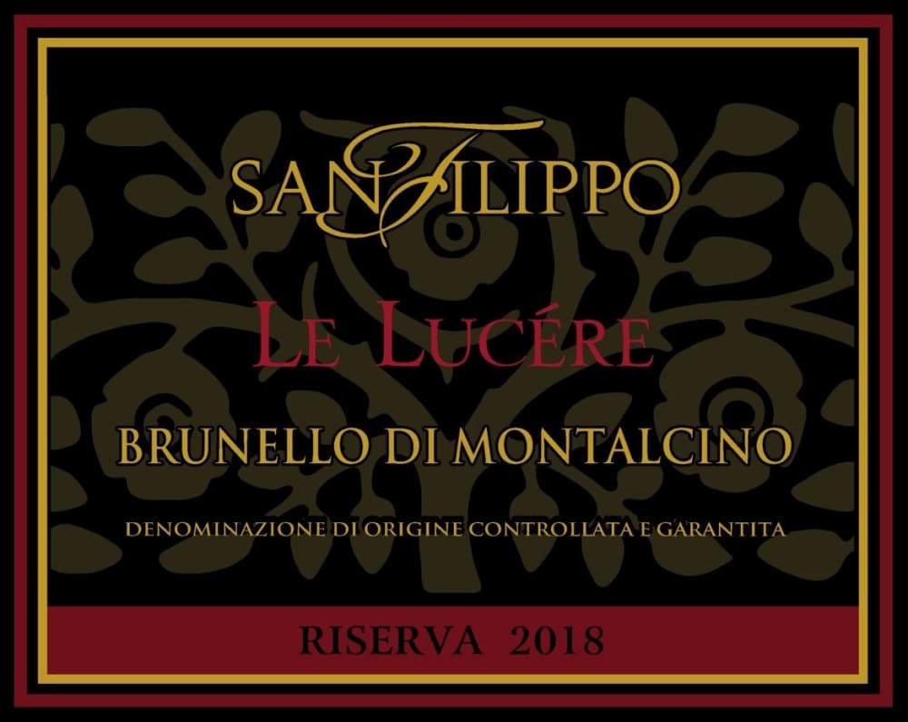 San Filippo Brunello di Montalcino Le Lucere Riserva 2018