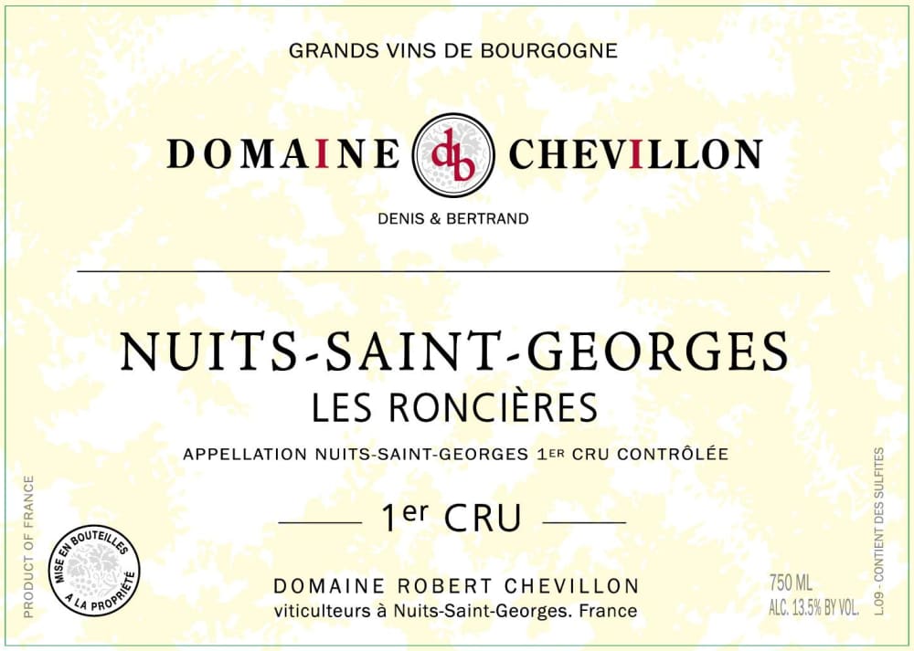 Domaine Robert Chevillon Nuits-Saint-Georges Les Roncieres Premier Cru 2022
