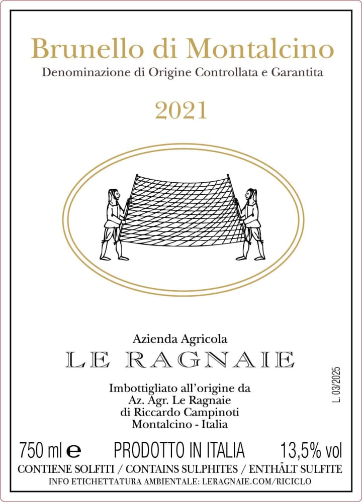 Le Ragnaie Brunello di Montalcino 2021 (75cl)