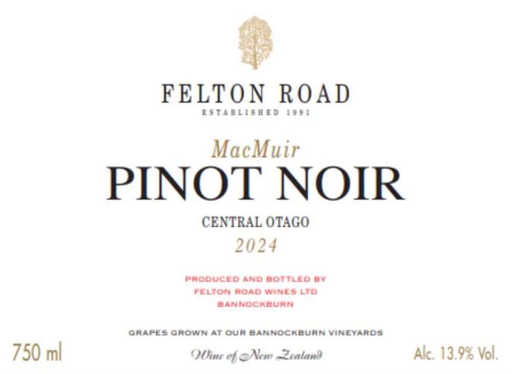Felton Road MacMuir Pinot Noir 2024