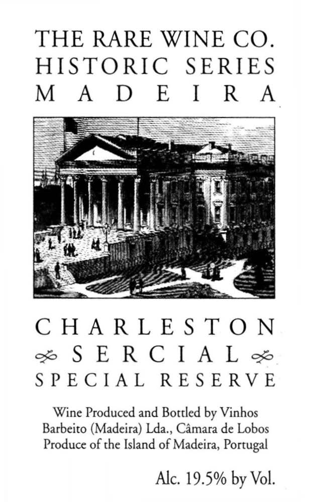 Rare Wine Co. Charleston Sercial Special Reserve Madeira (75cl) product image