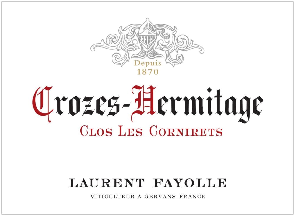Laurent Fayolle Crozes-Hermitage Clos les Cornirets 2022