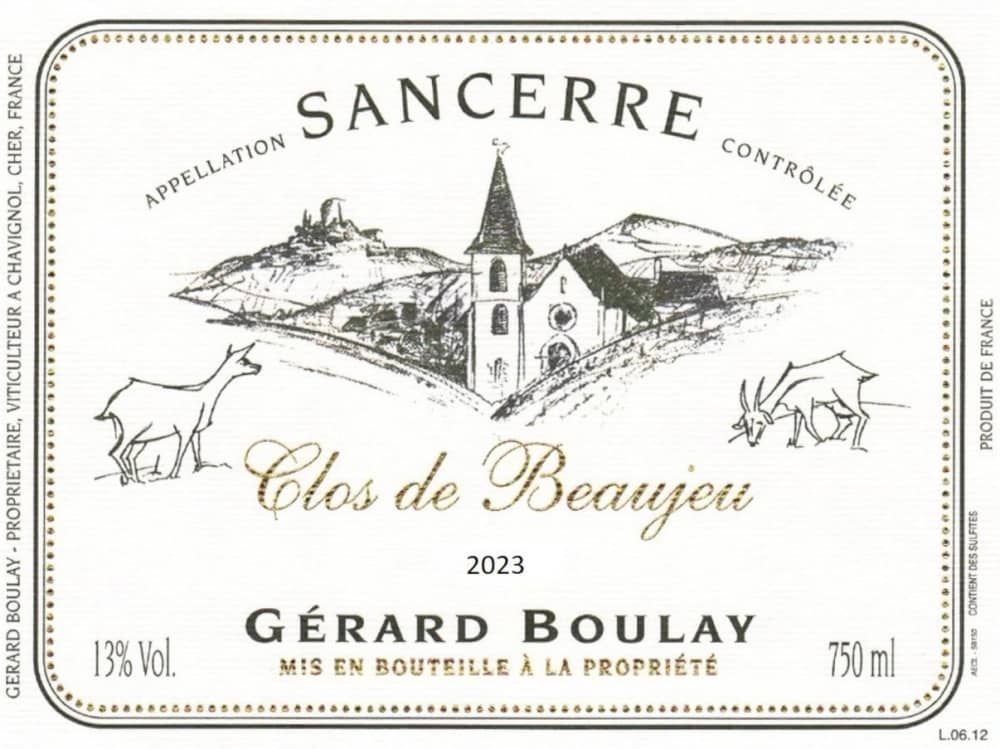 Gerard Boulay Sancerre Clos de Beaujeu 2023