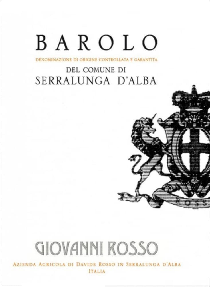 Giovanni Rosso Barolo del Comune di Serralunga d'Alba 2021