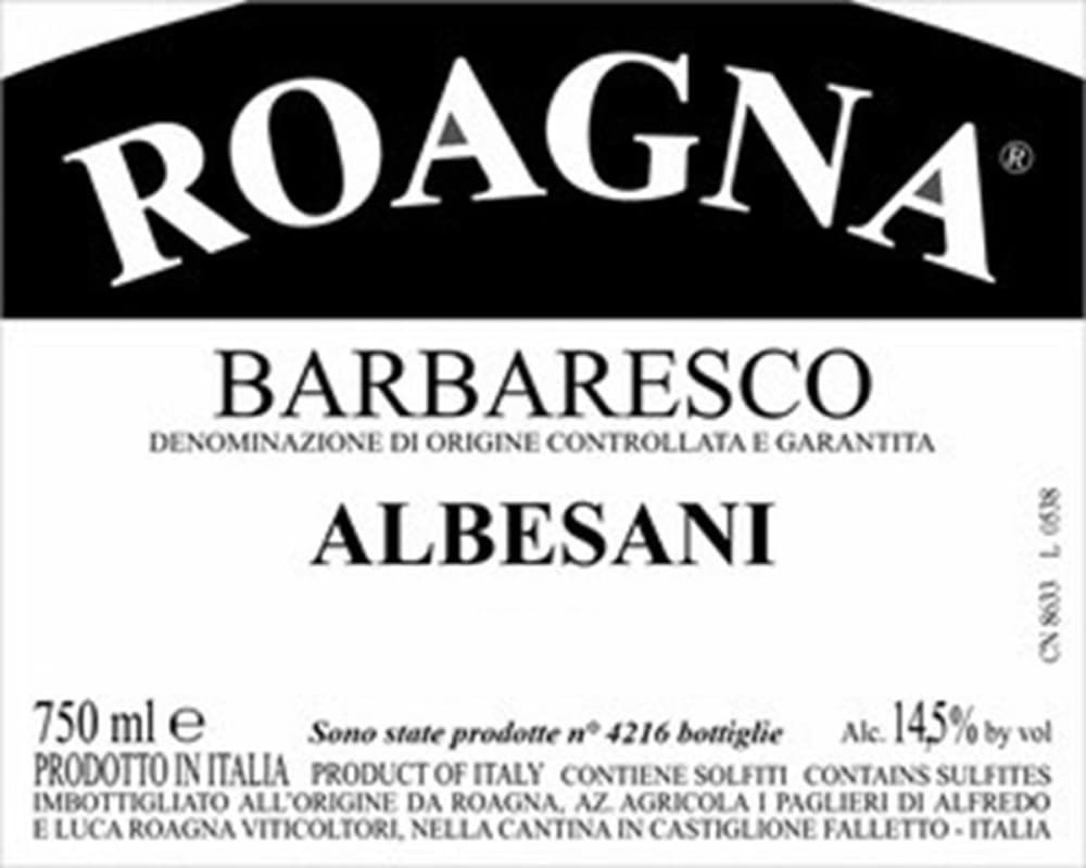 Roagna Barbaresco Albesani 2020