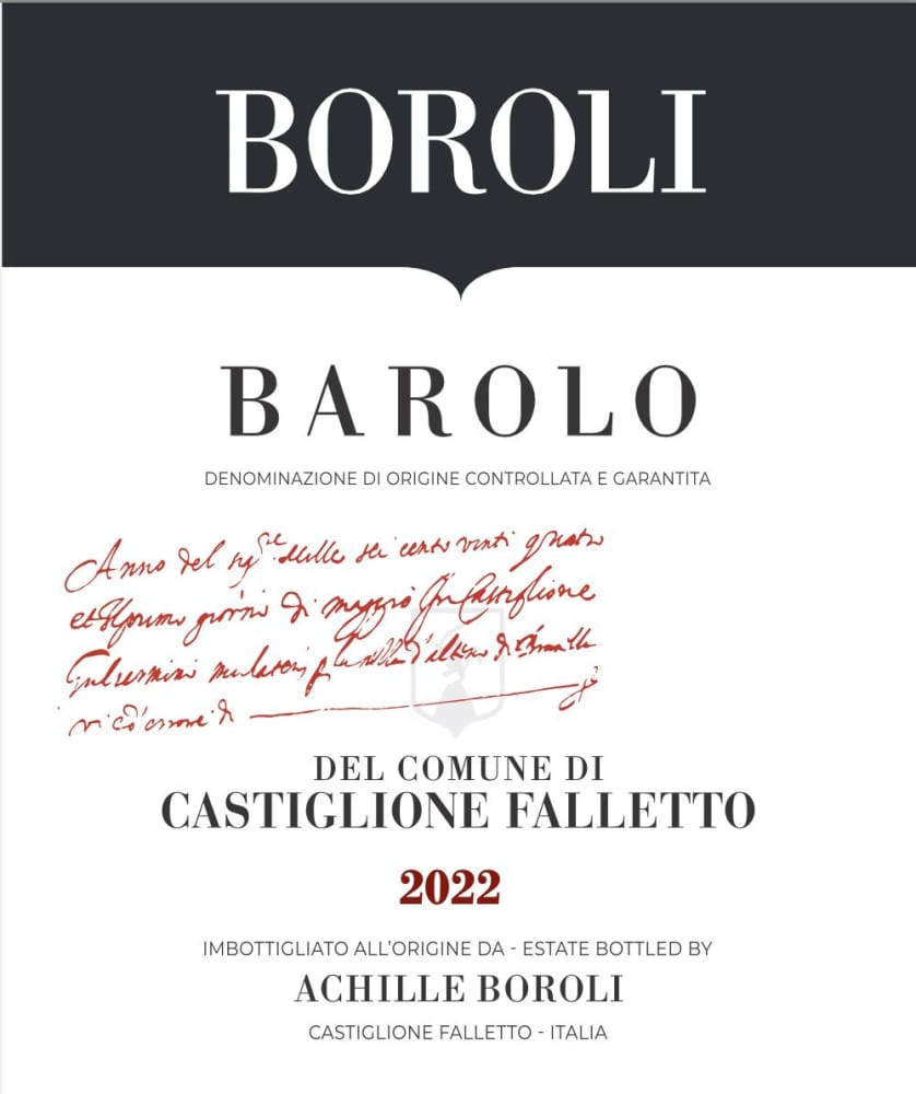 Boroli Barolo del Comune di Castiglione Falletto 2022 (75cl)