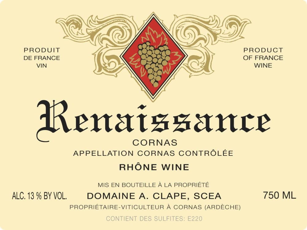 Auguste Clape Cornas Cuvee Renaissance 2021