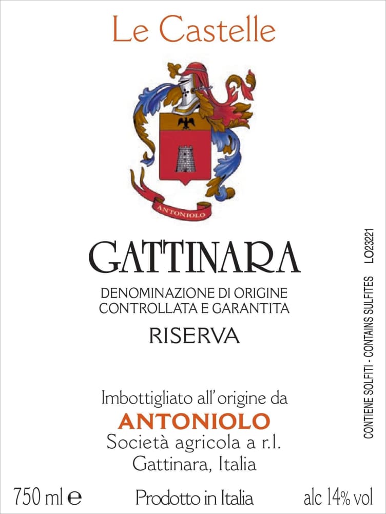 Antoniolo Le Castelle Gattinara Riserva 2020
