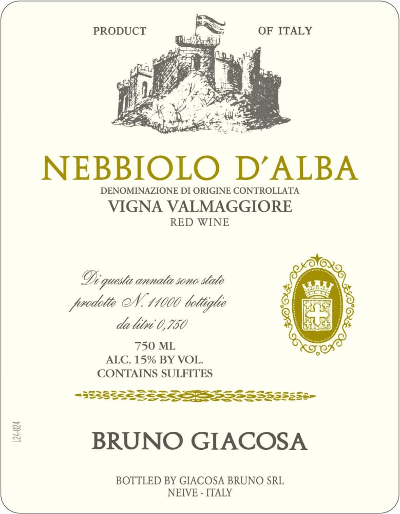 Bruno Giacosa Valmaggiore Nebbiolo d'Alba 2023
