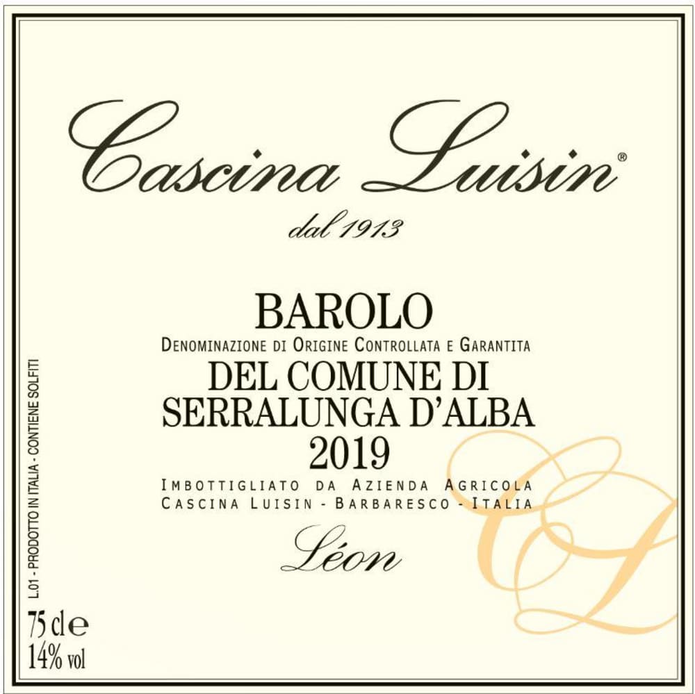 Cascina Luisin Barolo Leon del Comune di Serralunga d'Alba 2019