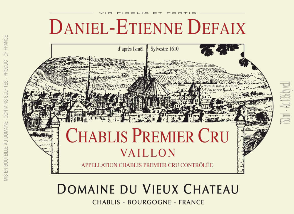 Daniel-Etienne Defaix 2015 Chablis Vaillon