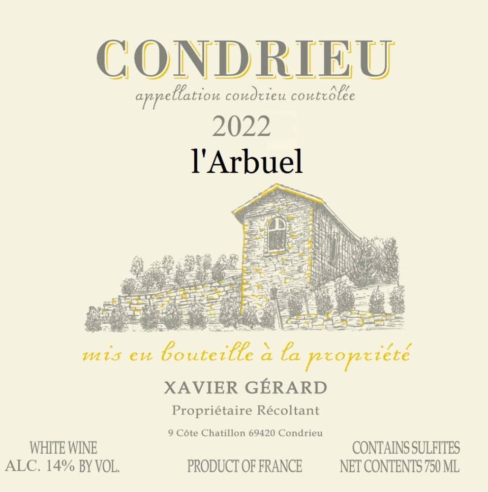 Xavier Gerard Condrieu L'Arbuel 2022