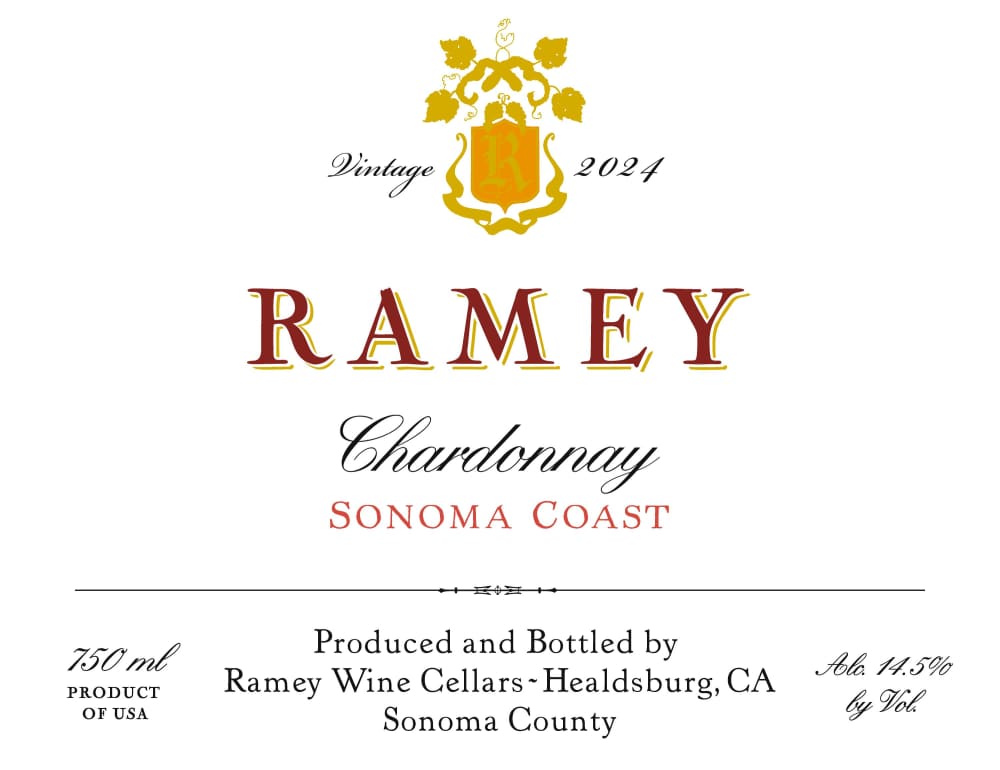 Ramey Sonoma Coast Chardonnay 2024