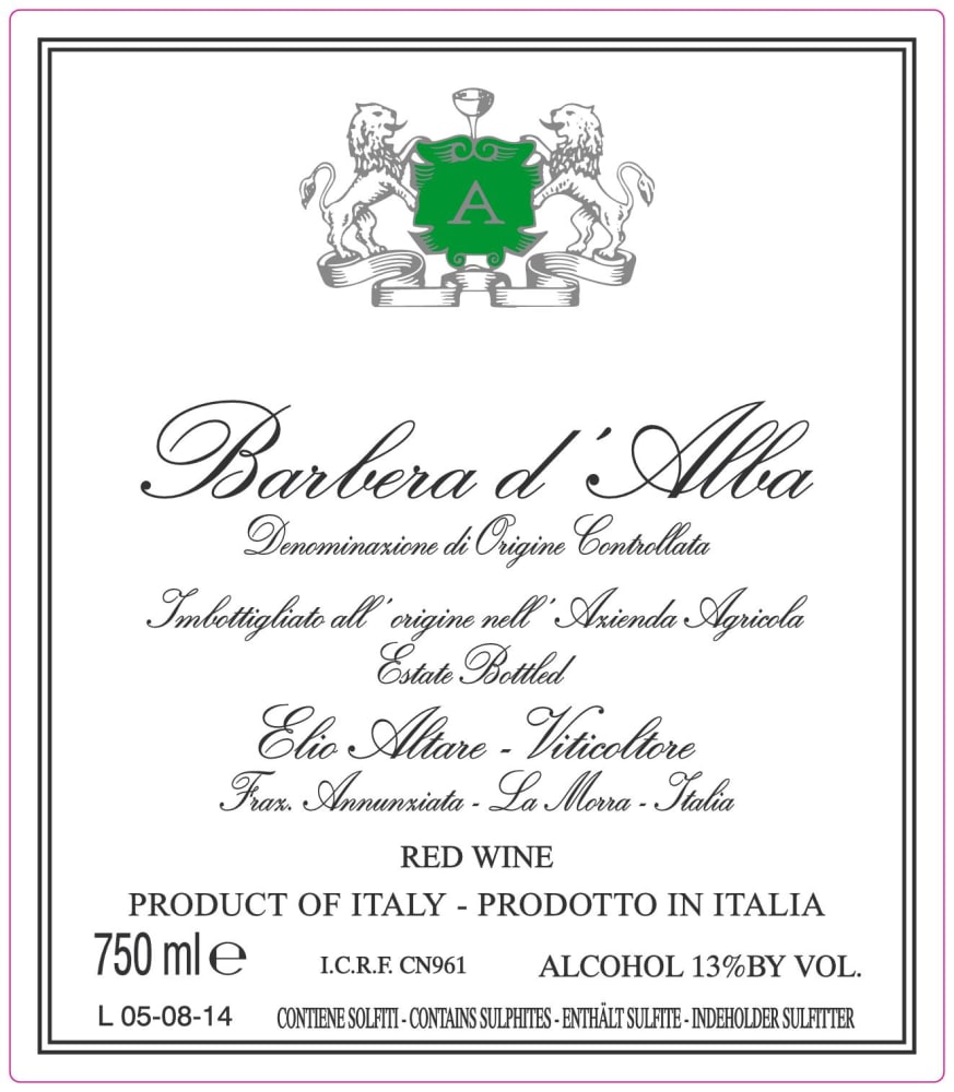 Elio Altare Barbera d'Alba 2024