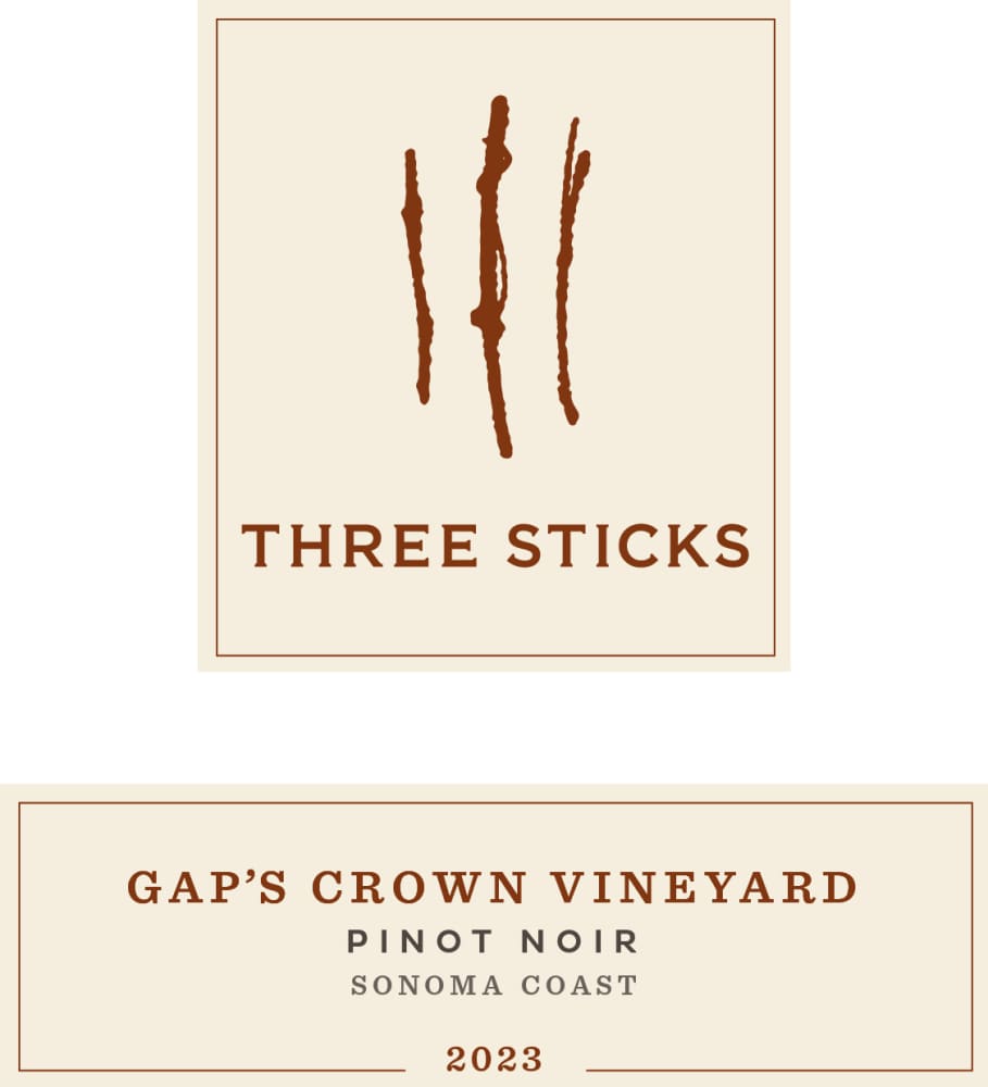 Three Sticks Gap's Crown Vineyard Pinot Noir 2023 (75cl)