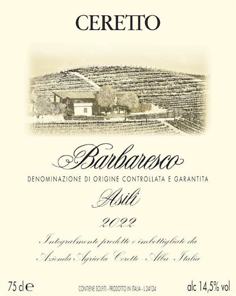 Ceretto Barbaresco Bricco Asili 2022 (75cl)