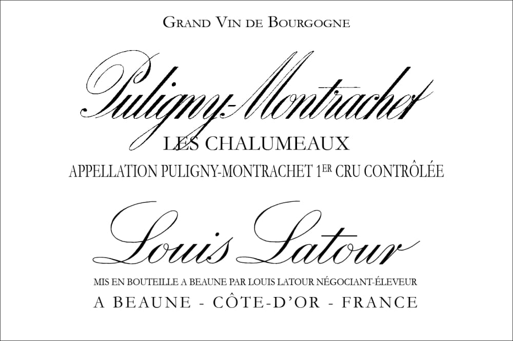 Louis Latour Puligny-Montrachet Les Chalumeaux Premier Cru 2023