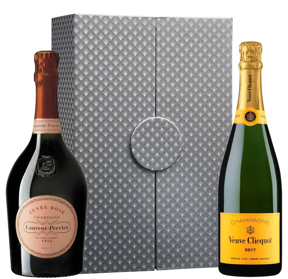 Champagne Icons with Silver Gift Box